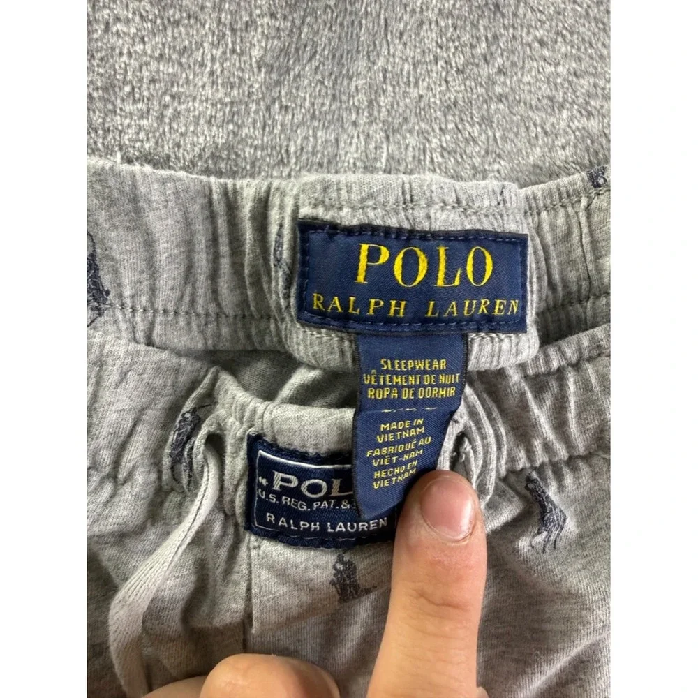Polo Ralph Lauren Sleepwear Men's Pajama Pants L Gray For Parts